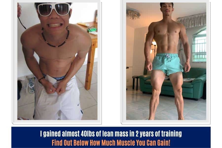 I gained almost 40 pounds of lean muscle mass in my first 2 years of training.