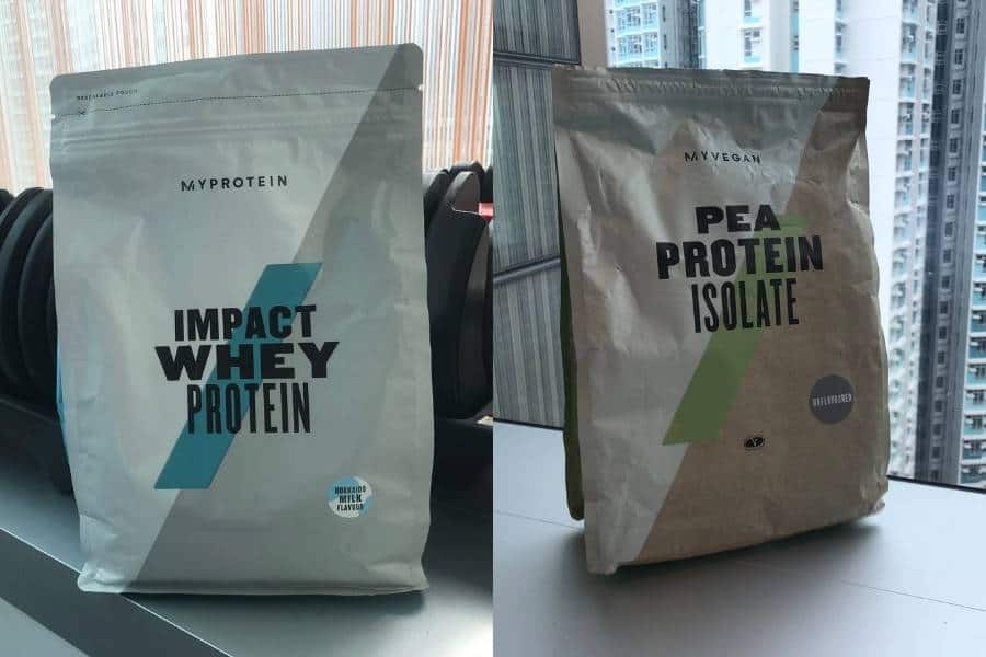 Myprotein impact whey and vegan pea protein are good protein powders to gain 10 pounds of muscle in 3-5 months.