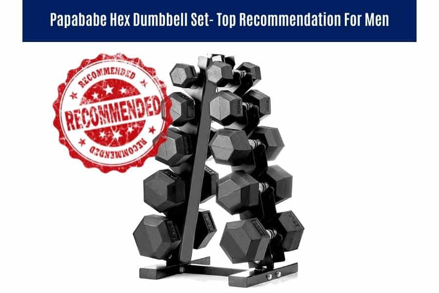 The Papababe dumbbell set is one of the best for men to do HIIT.