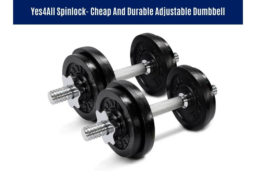 Yes4all spinlock dumbbells are a good adjustable dumbbell that's durable enough for HIIT.