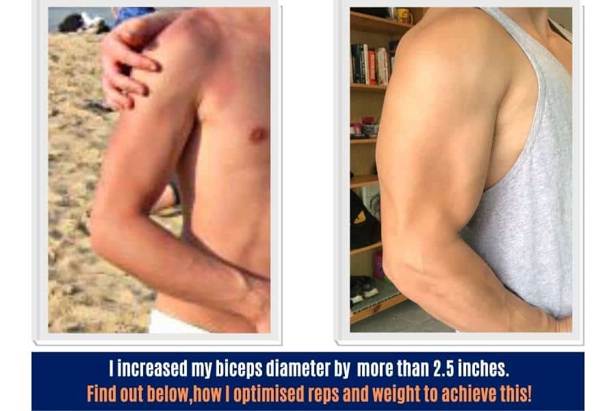 How I optimised my reps and weight for bigger biceps.