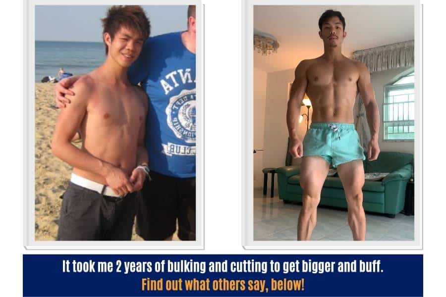It took me 2 years of bulking and cutting to gain big muscles and get buff.