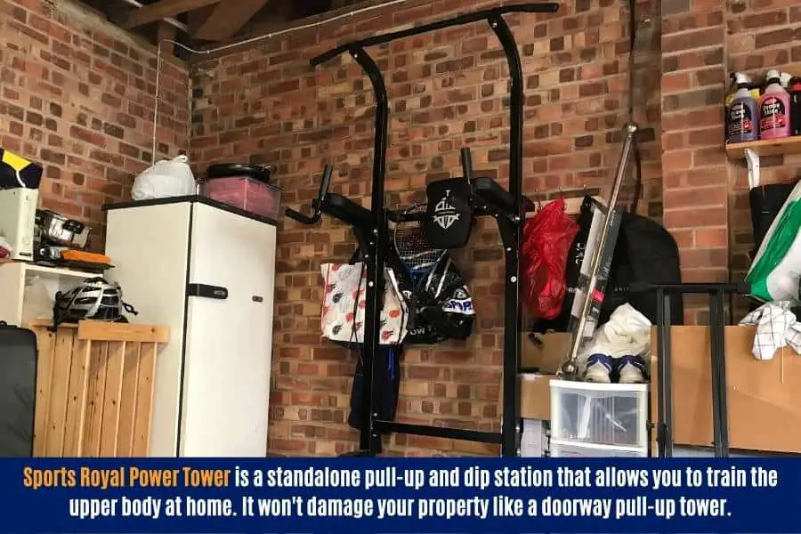 Sports royal pull-up tower is good for training the arms at home.