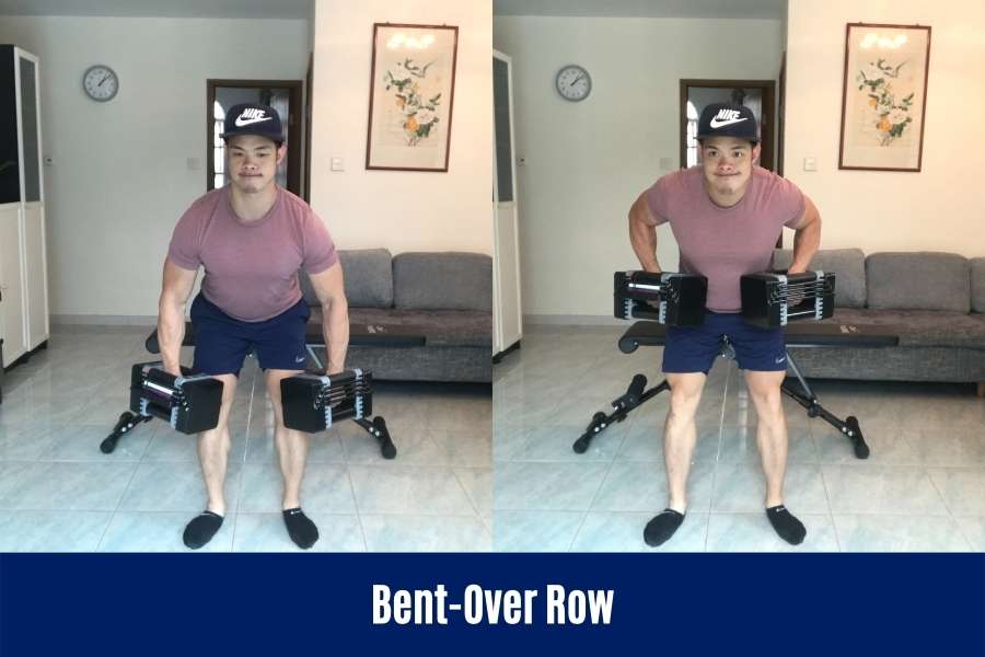 How to do the bent-over dumbbell row to build a bigger back at home.