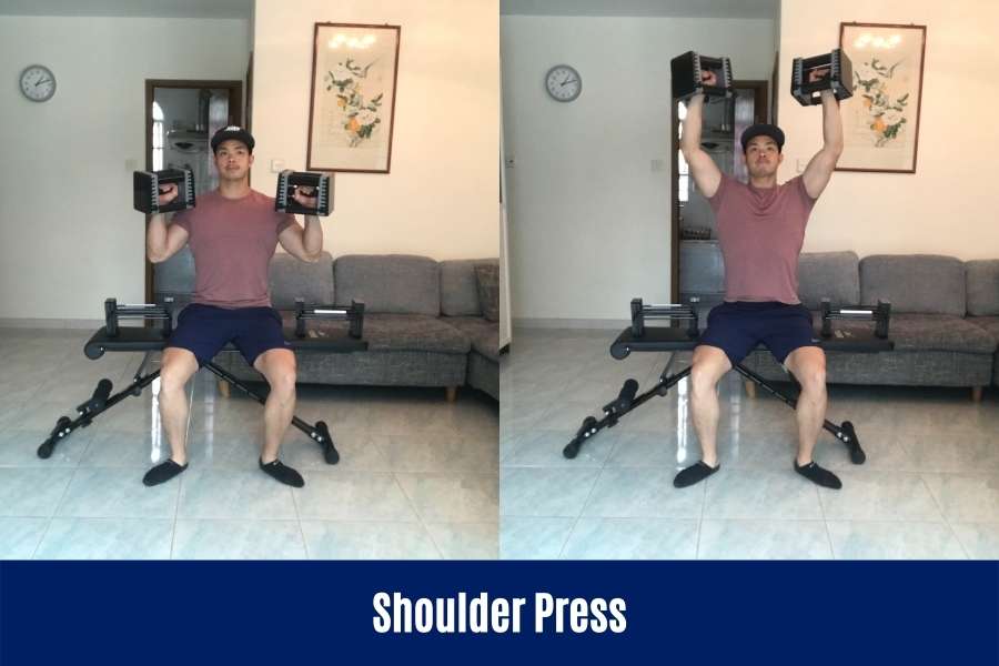 How to do the shoulder press to build broad shoulders at home.