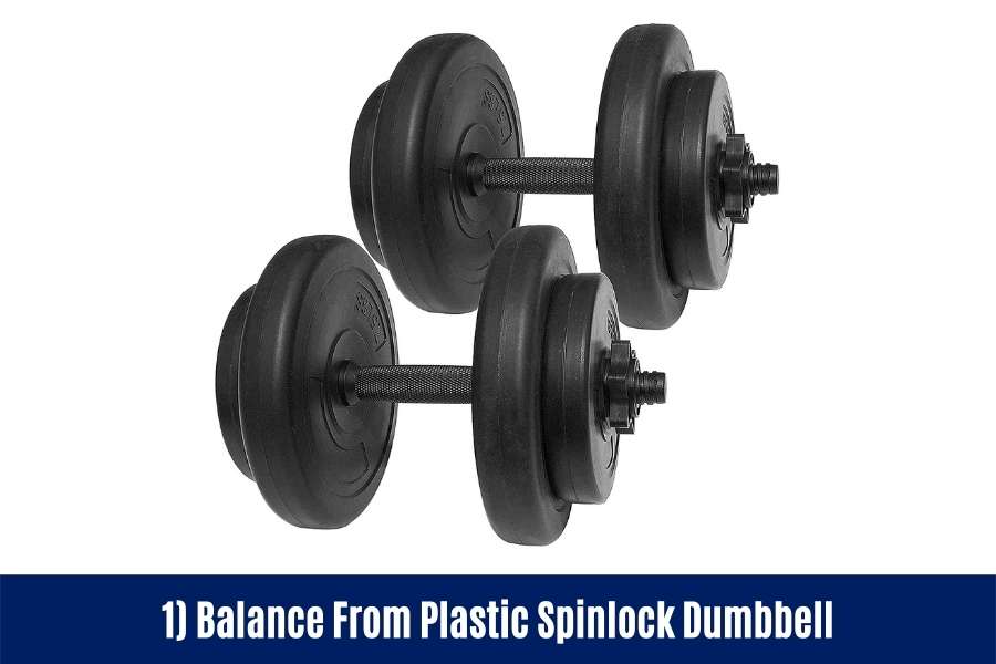 Balance From spinlock dumbbells are a good dumbbell for female beginners to start with.