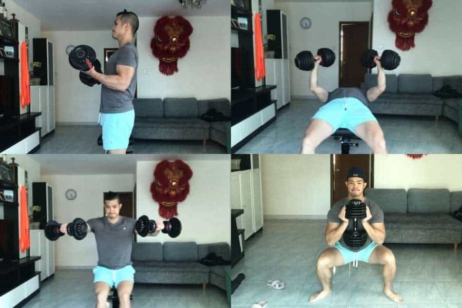 How I use my Bowflex for a beginner dumbbell workout.