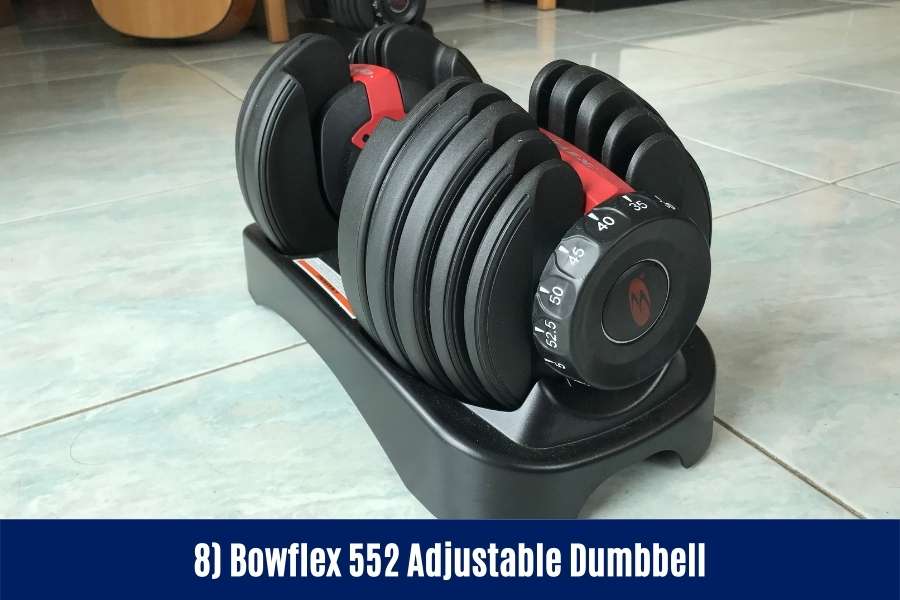 Bowflex 552 is one of the best dumbbells for beginners to build muscle at home.