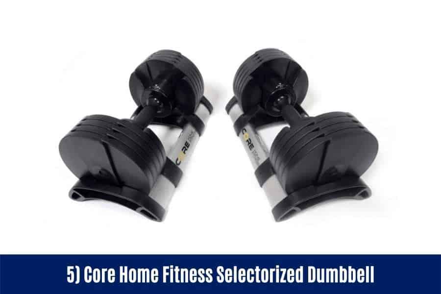 Core home fitness dumbbells are one of the best mid-range dumbbells for arm workouts.