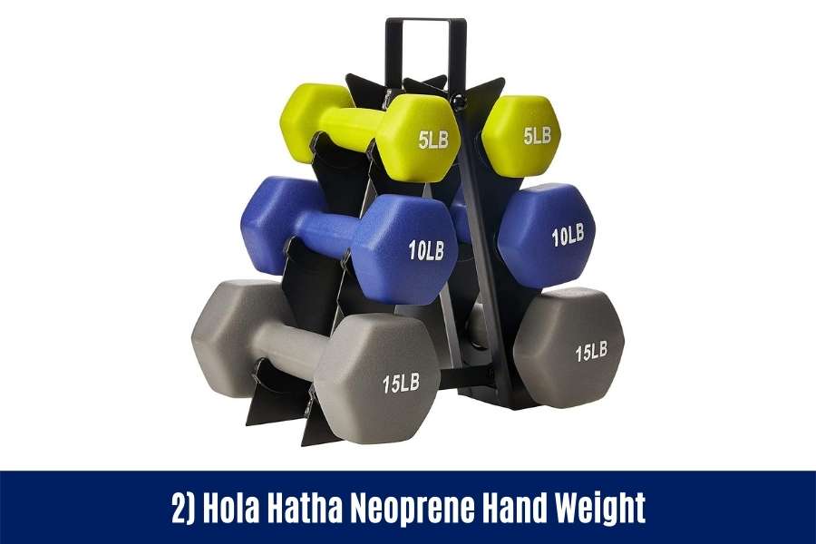 Hola hatha hand weight dumbbells are a good for male and female beginners to do arm workouts at home and tone the arms.