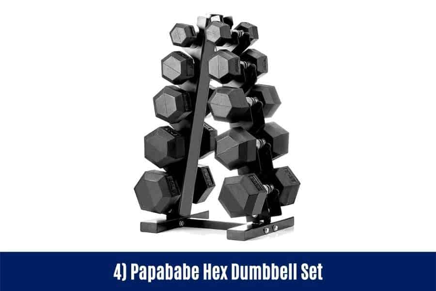 Papababe dumbbells are a good dumbbell for beginner men to do HIIT workouts at home and tone the arms.