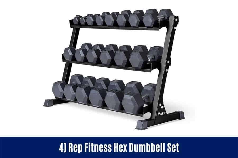 Rep Fitness make some fo the best hex dumbbells for men in the USA.
