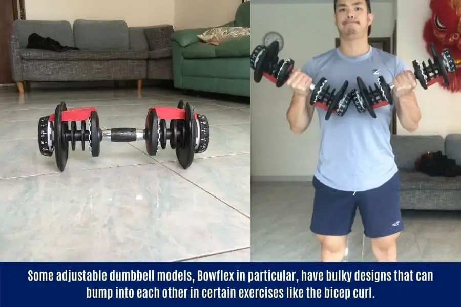 Some adjustable weights are bad because they are bulky and uncomfortable.