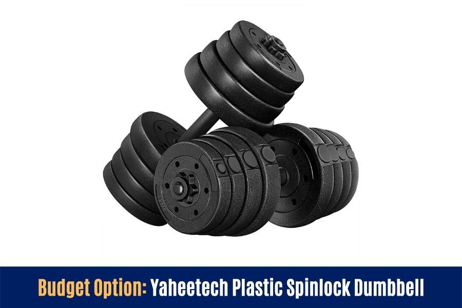 Yaheetech is a cheap and good budget adjustable dumbbell.
