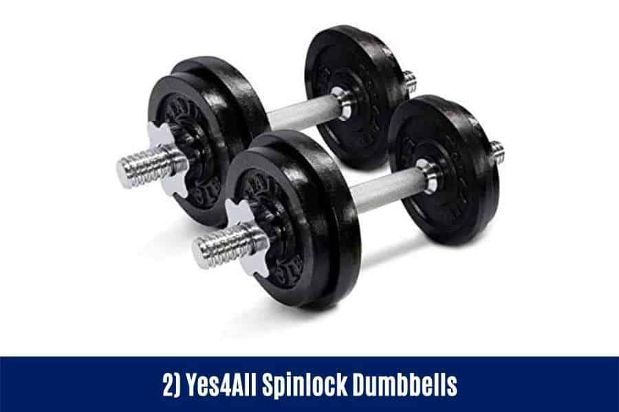 Yes4all make some of the best spinlock dumbbells for men.