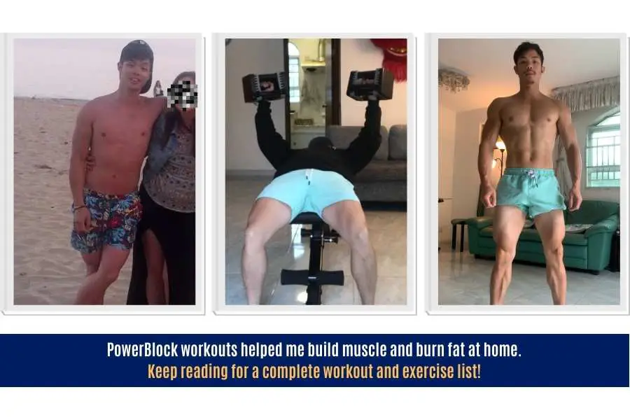 How I used this PowerBlock dumbbell workout to build muscle and burn fat at home.