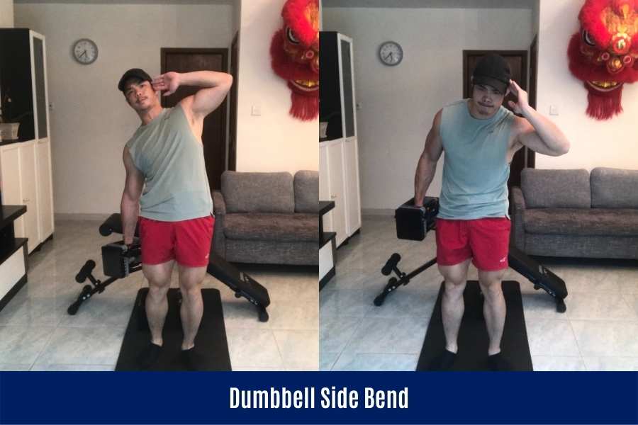 How to do dumbbell side bends using PowerBlocks.