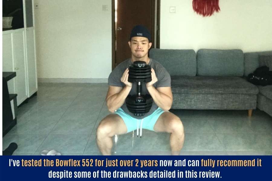 I tested the Bowflex SelectTech 552 adjustable dumbbells for 2 years before writing this review.