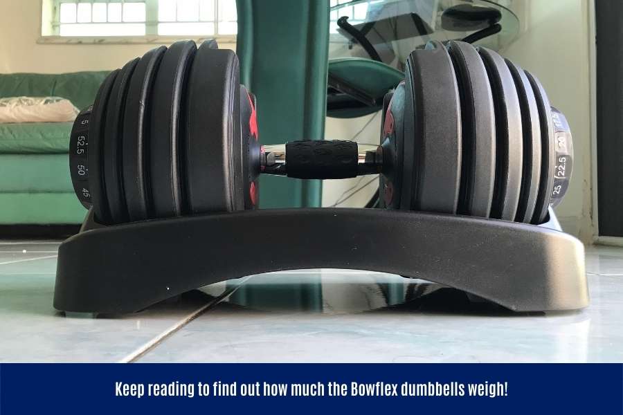 I tested my Bowflex 552 dumbbell to see how much it weighs.