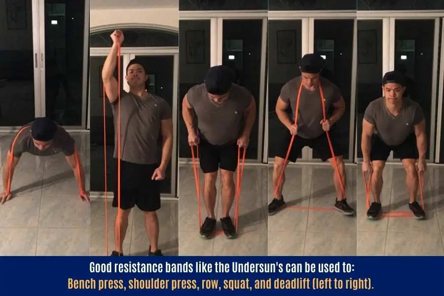 How to use resistance bands to perform different exercises.