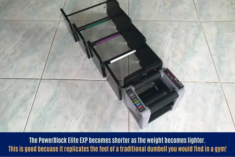 PowerBlock Elite EXP weight plates.