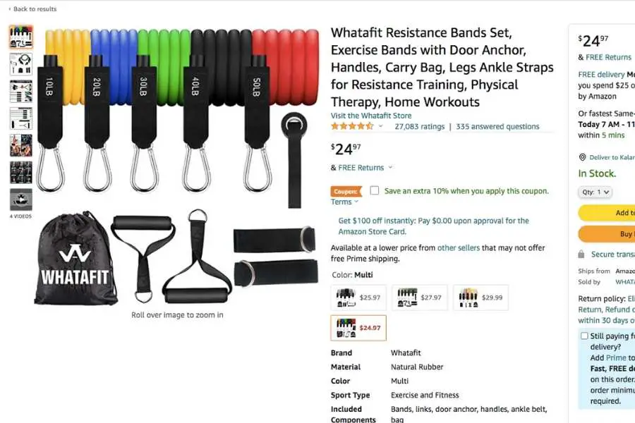 Amazon says Whatafit resistance bands can last for years before breaking.