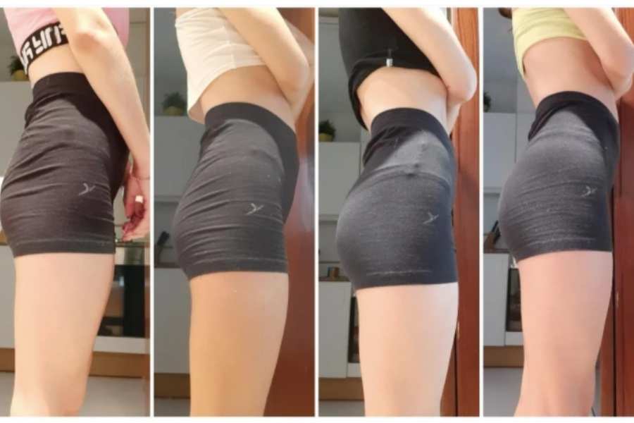 Reddit resistance bands before and after transformation results show the user toned the glutes and built leg muscle.