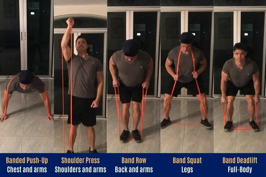 One of the best benefits of a resistance band is it can be used to train the entire body.