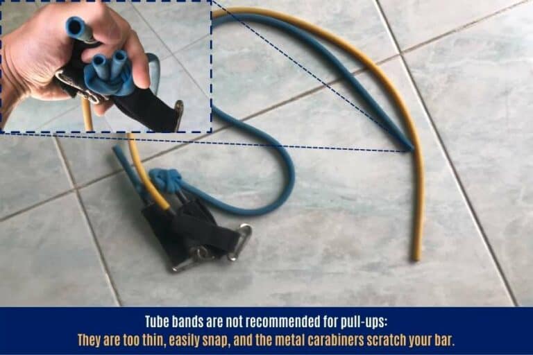 What Size Resistance Bands For PullUps? (weight, length, thickness)