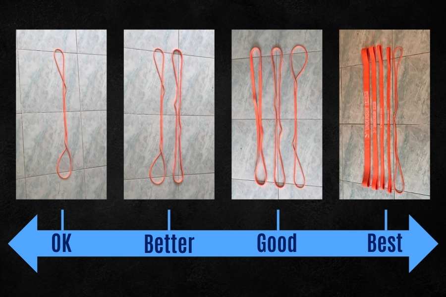 How many resistance bands are ideal.