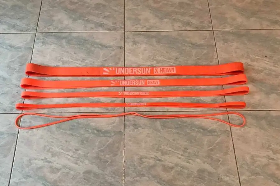 I use and recommend the Undersun pull-up band set.