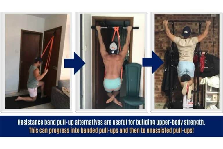 PullUp Alternatives With Resistance Bands (7 replacements)
