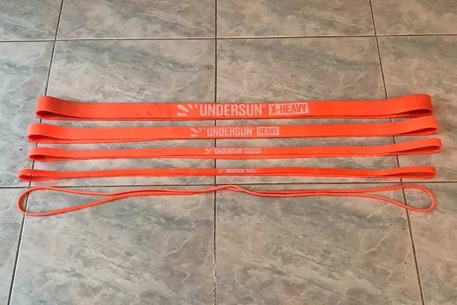 Undersun resistance band weight increments.