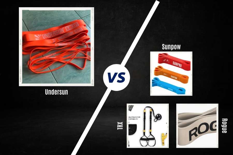 Undersun resistance bands vs other resistance bands like the Sunpow, TRX, Bodylastics, and Rogue.