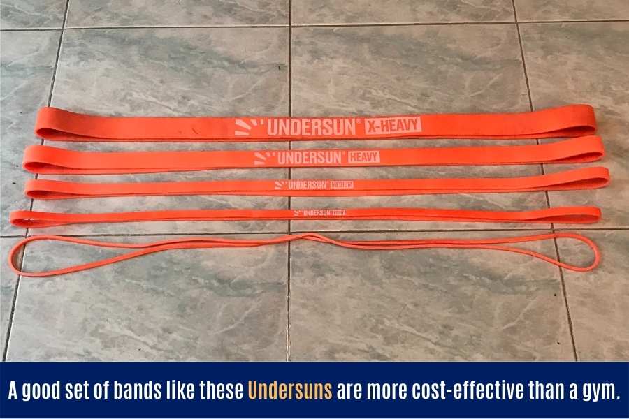 Bands are more cost-effective than gyms.