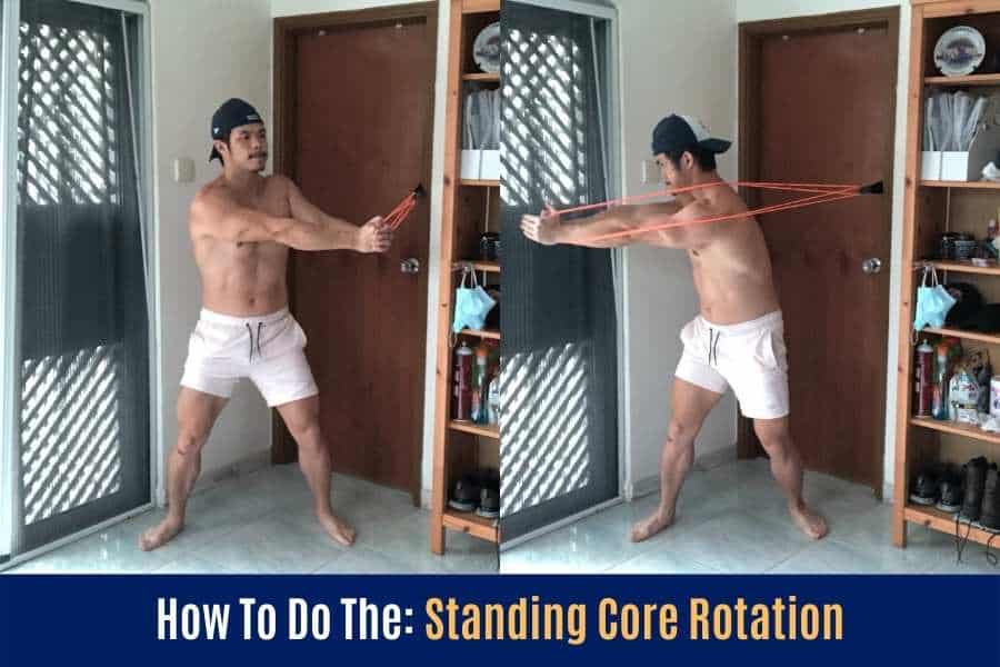 How to do core rotations using Undersun resistance bands.