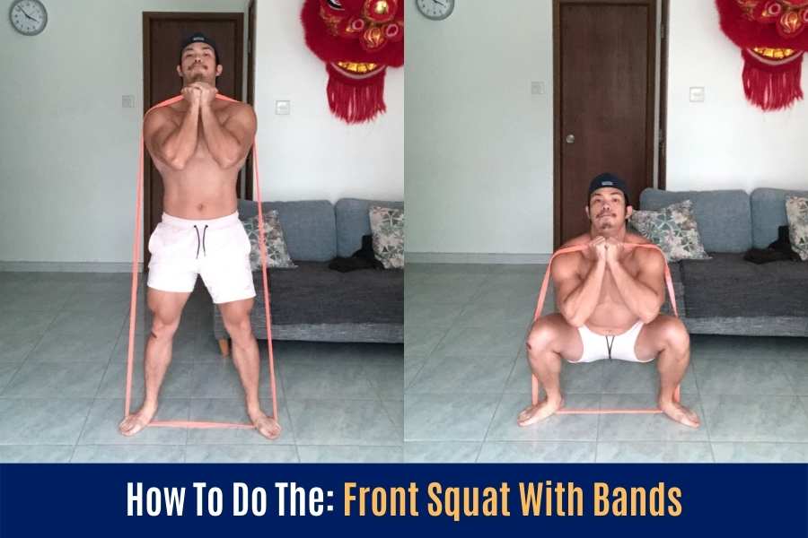How to front squat in this Undersun band workout.