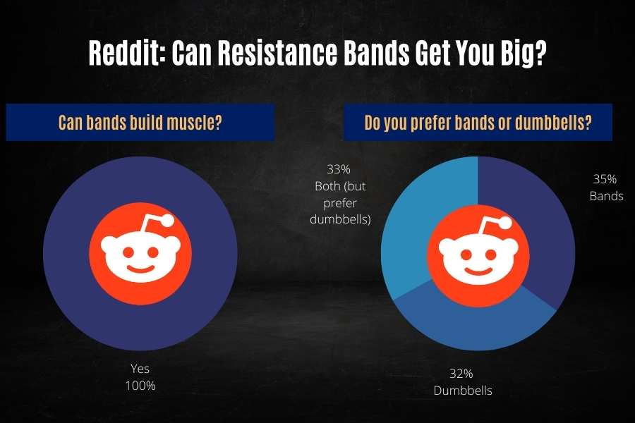 Reddit think resistance bands can get you big.
