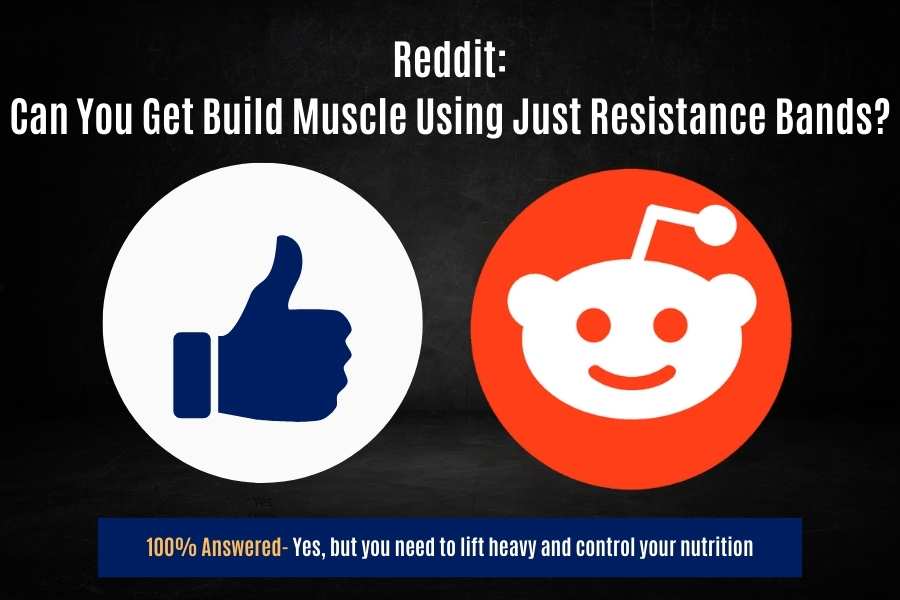 Reddit agree it is possible to build muscle with only resistance bands.