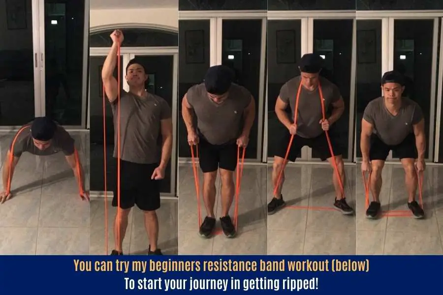 Resistance band workout to get ripped at home.