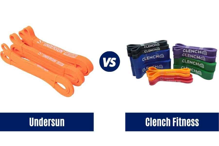 Undersun vs Clench Fitness comparison to see which is the better quality resistance band.