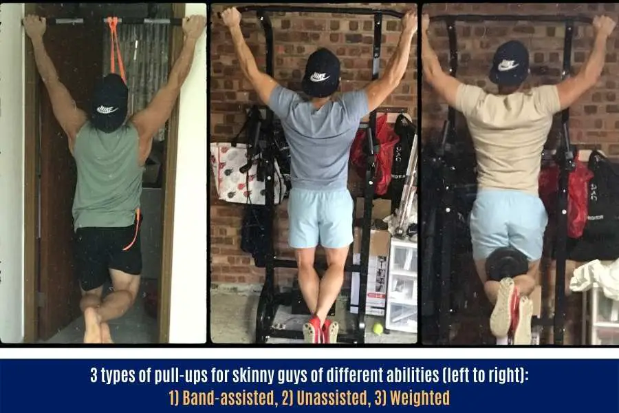 How a skinny person can do the pull-up to build back and arm muscle and gain strength.
