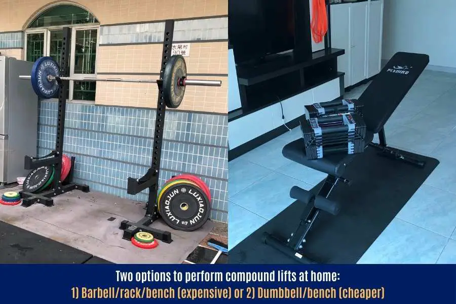 Home gym equipment for skinny people to build muscle and gain strength at home.