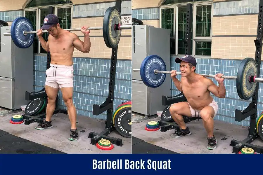 How skinny people can do the barbell back squat to build muscular legs.