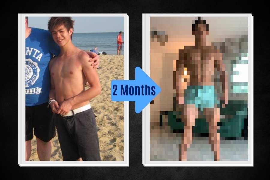 2 month skinny to muscle transformation