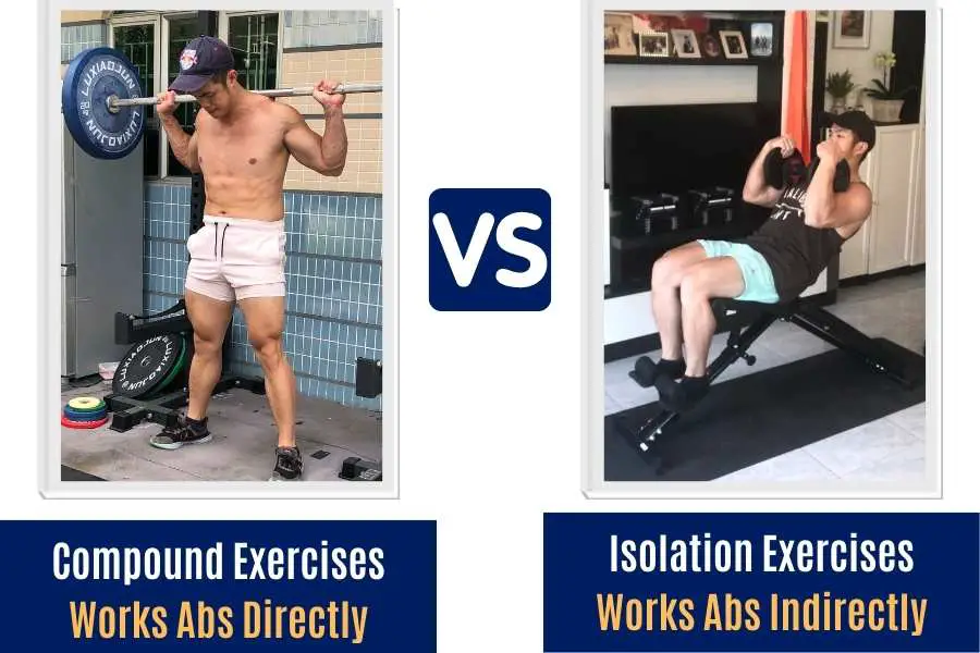 Compound vs isolation ab exercises for skinny beginners.