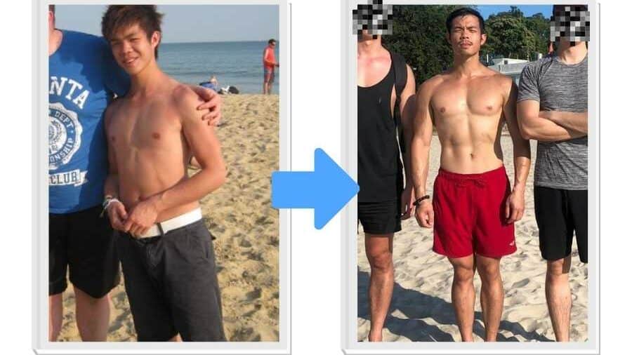 How much I bulked up as a skinny guy in 6 months.