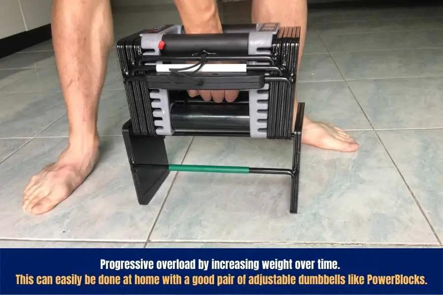 Progressive overload to build muscle and strength.