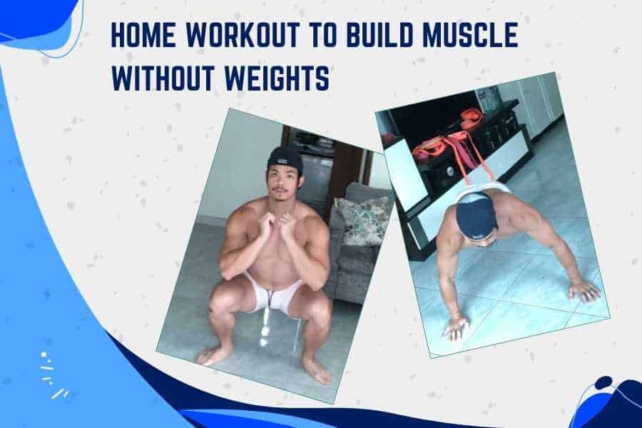 Home bodyweight workout to build muscle