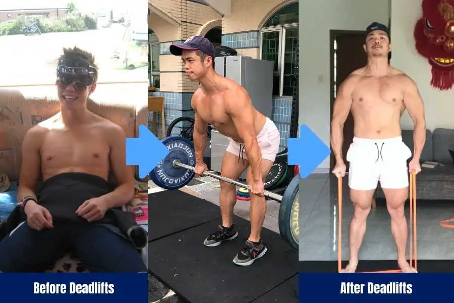 Before and after photo shows why skinny guys should deadlift.